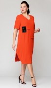 Мишель стиль Платье 1194 Оранжевый фото 5