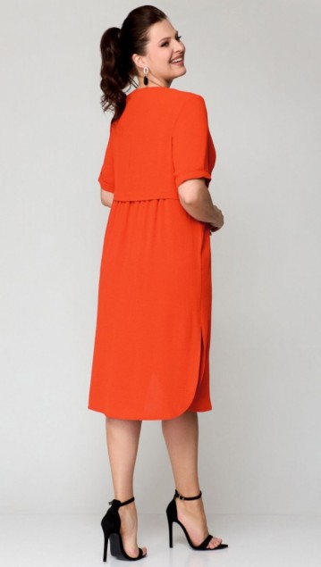 Мишель стиль Платье 1194 Оранжевый фото 4