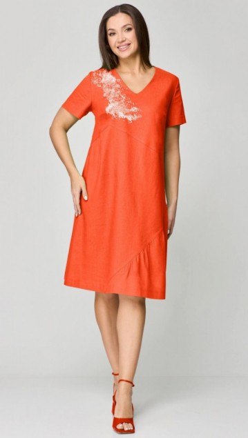 Мишель стиль Платье 1196 Оранжевый 