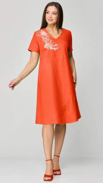 Мишель стиль Платье 1196 Оранжевый фото 2