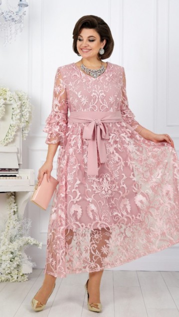 NINELE Платье 7436 Розовый фото 6